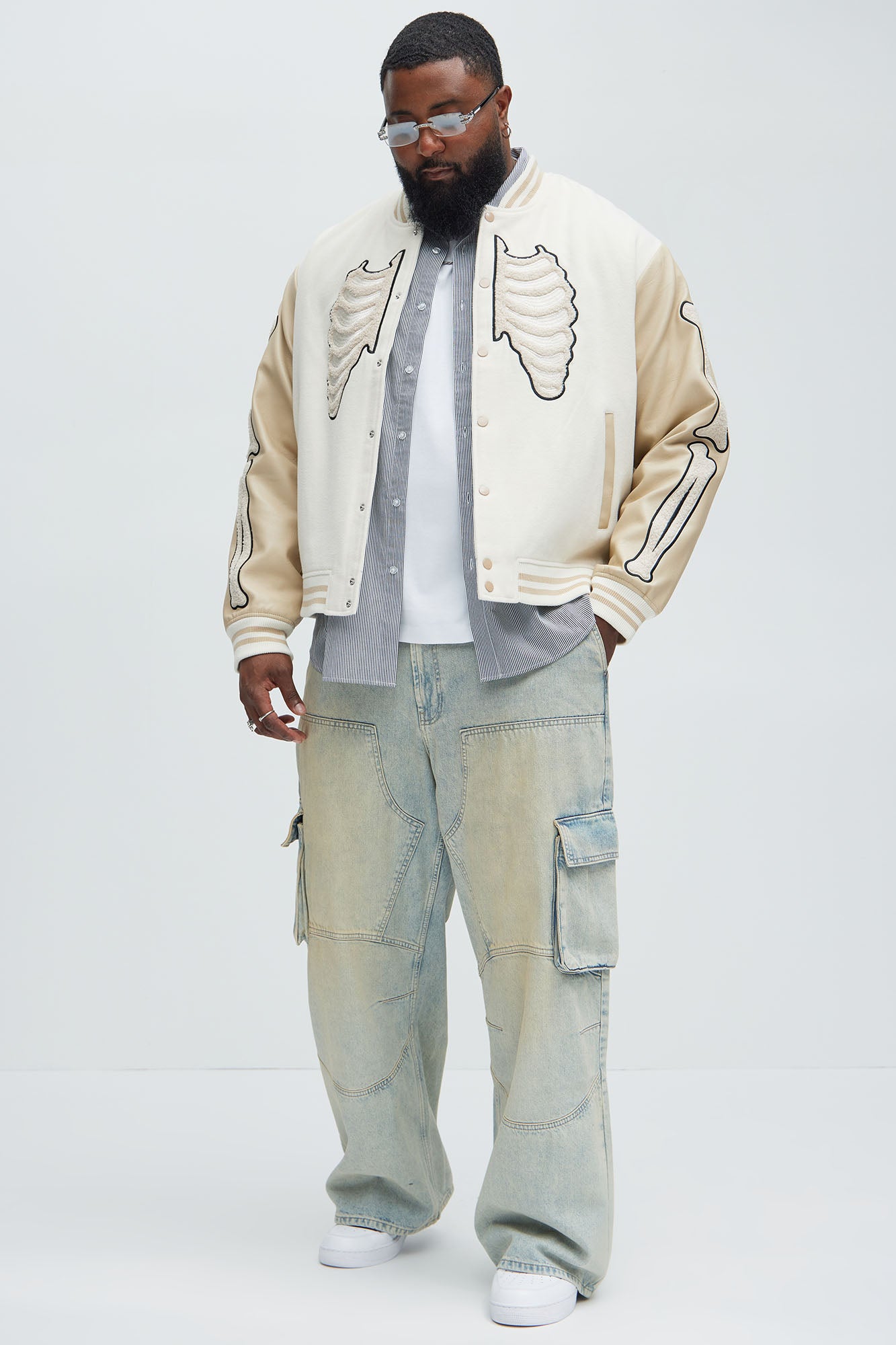 Micah Baggy Moto Jeans - Light Blue Wash