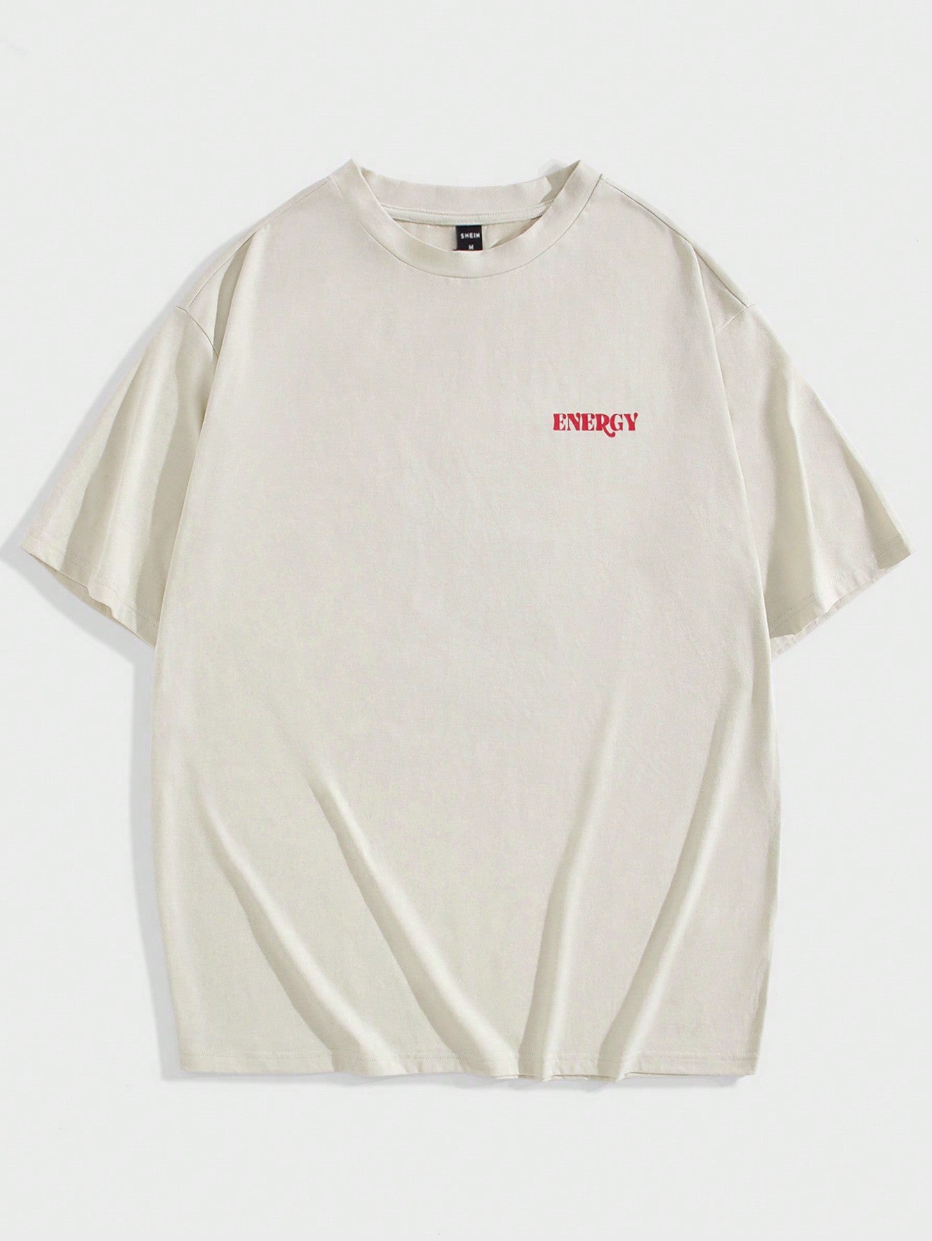 Men Hamburger & Letter Graphic Tee