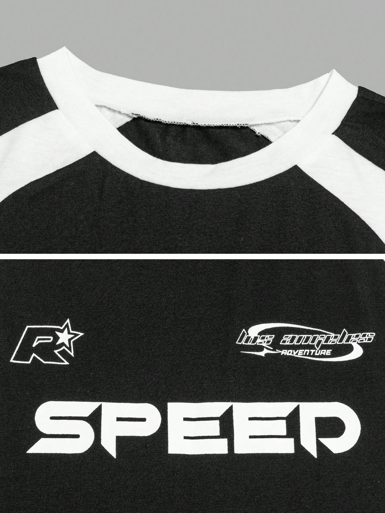 Women's Speed Letter Printed Racing T-Shirt