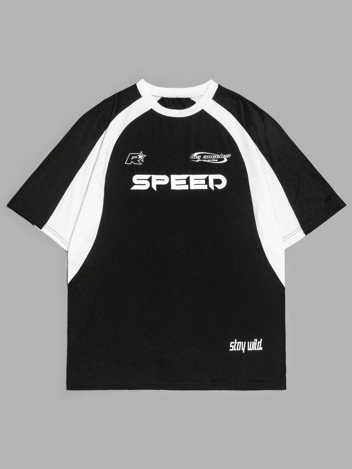 Women's Speed Letter Printed Racing T-Shirt