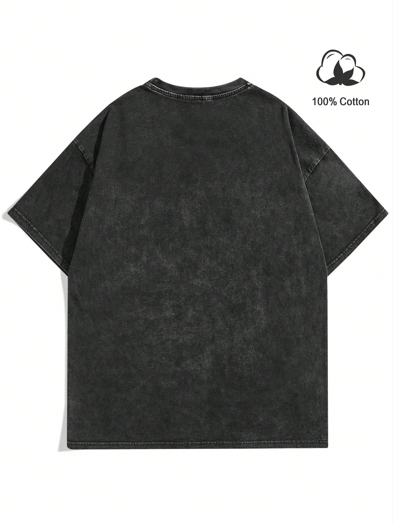 Men's 3D Figure Printed Crew Neck T-Shirt
