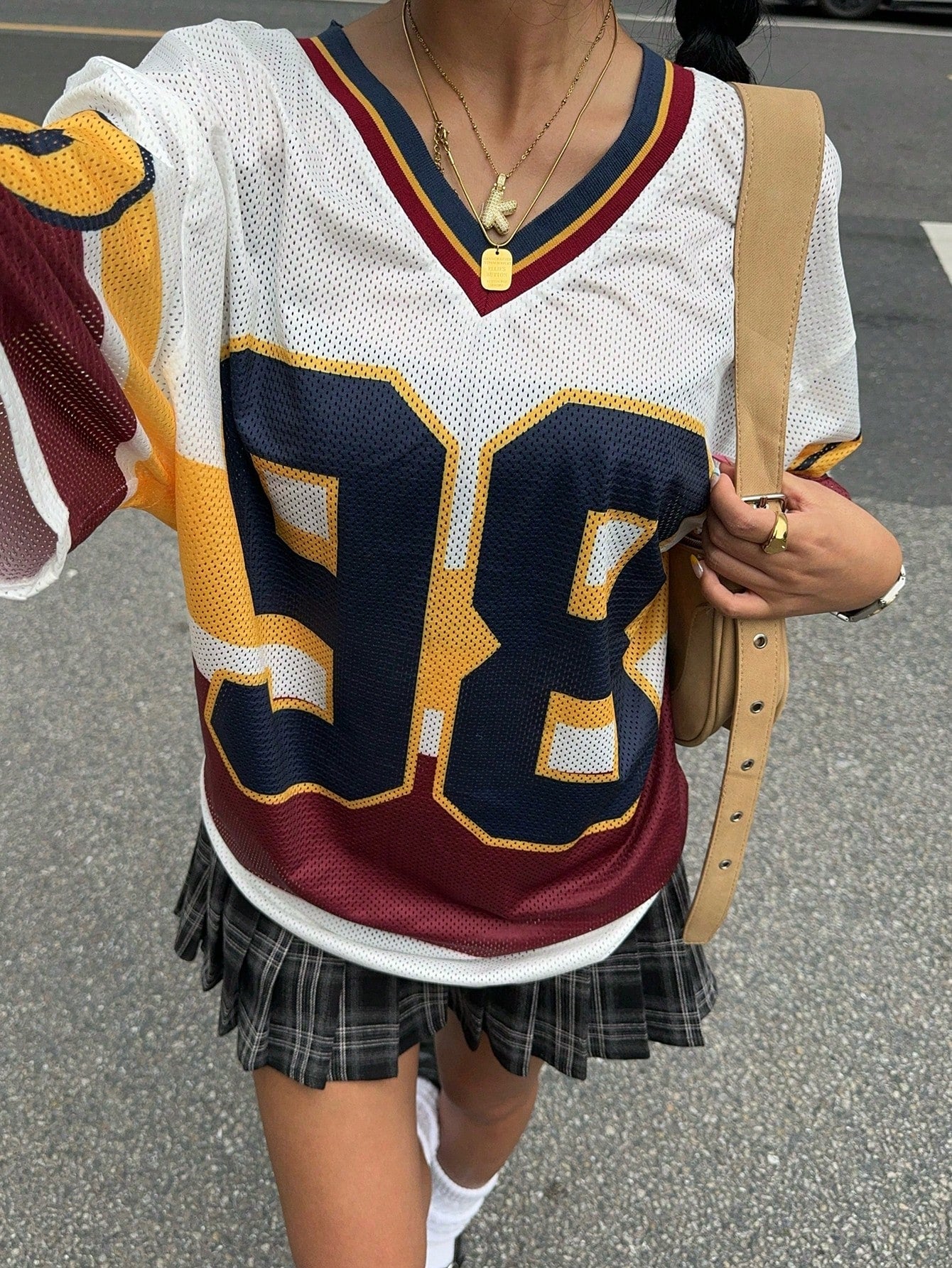 Women's New Letter & Number Print Sweatshirt
