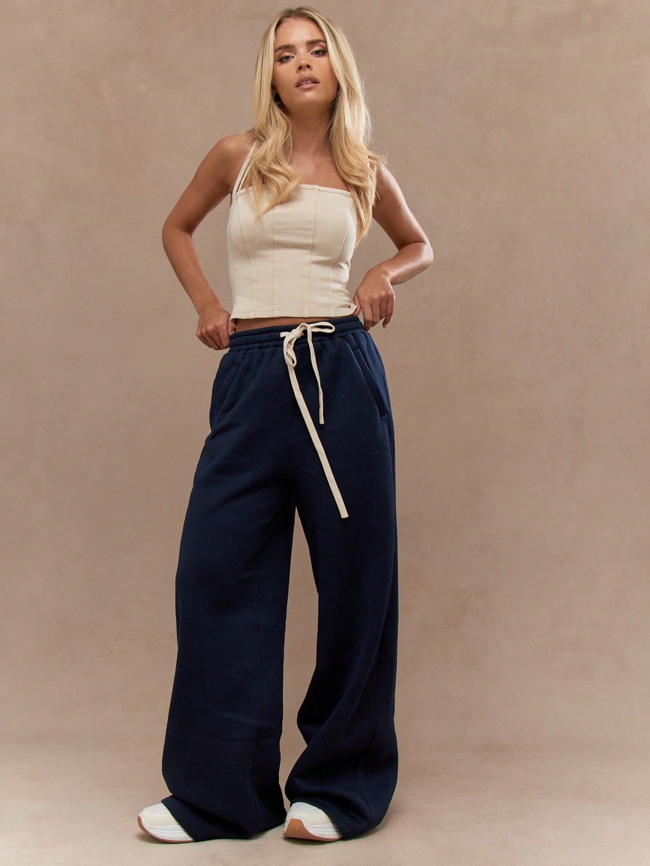 Lust Wide Leg Sweatpants With Drawstrings