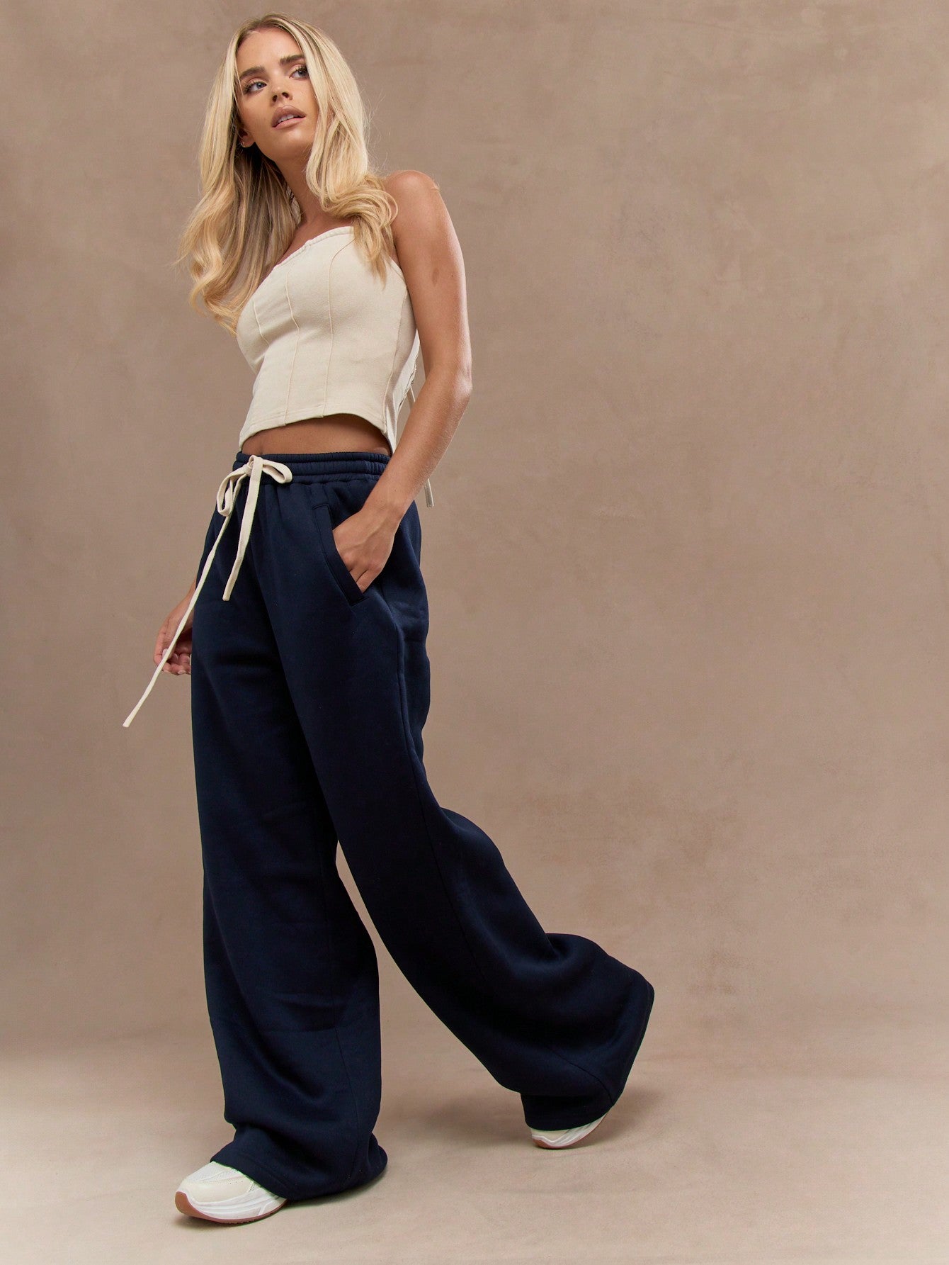 Lust Wide Leg Sweatpants With Drawstrings