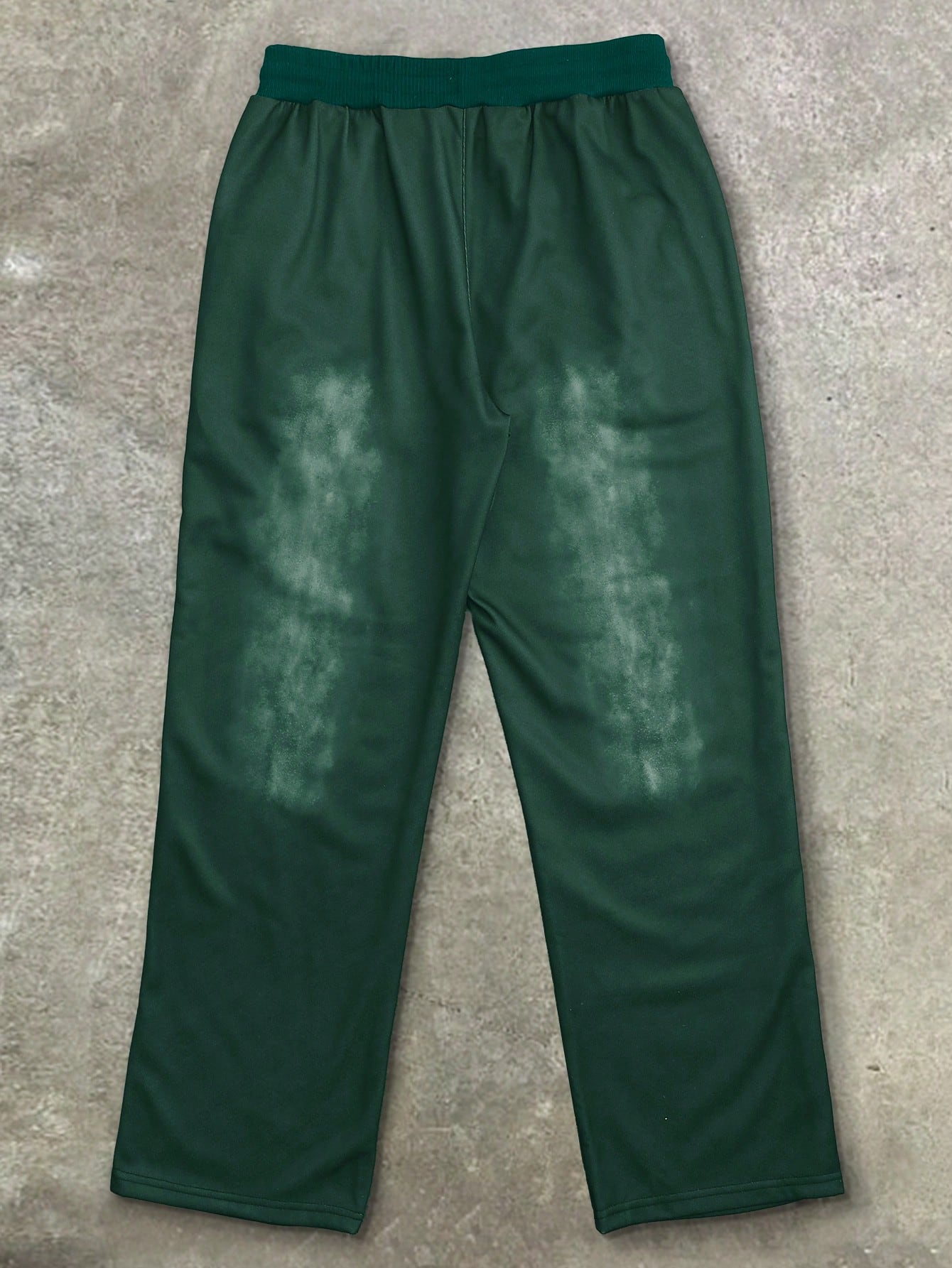 Streetrush Men's Front Tie Letter Print Casual Pockets Sweatpants, Daily Wear
