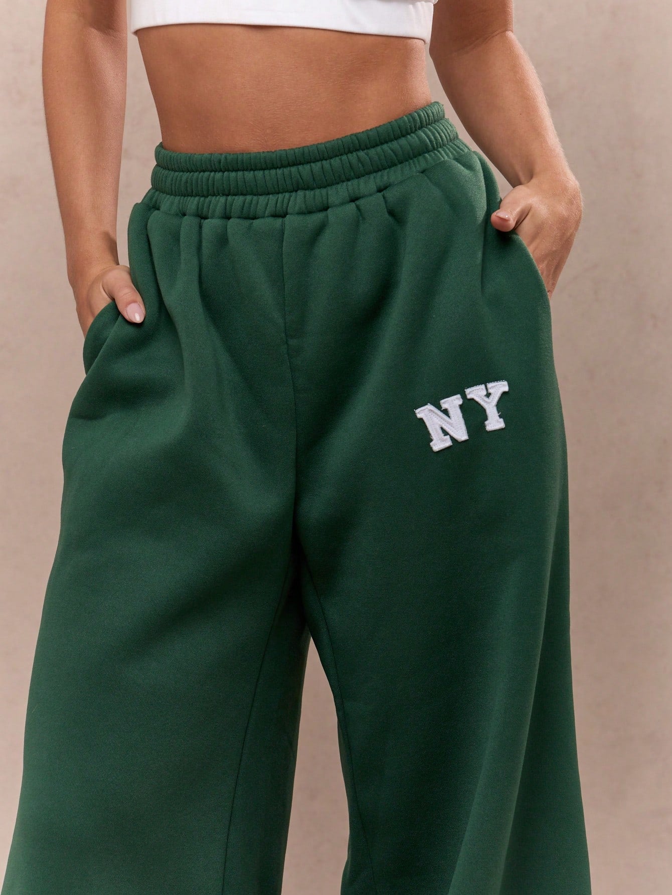 MISSGUIDED "NY" Wide Leg Sweatpants