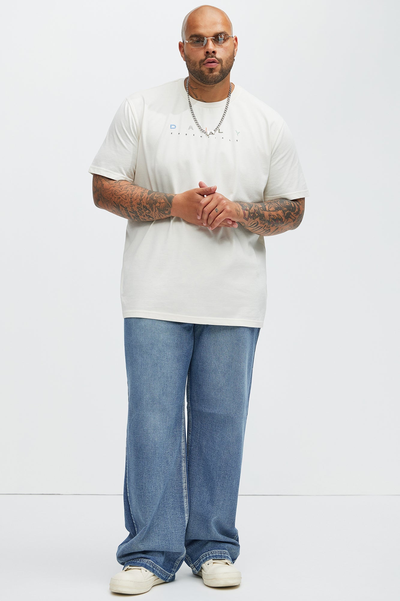 Let's Get It Denim Baggy Jeans - Indigo