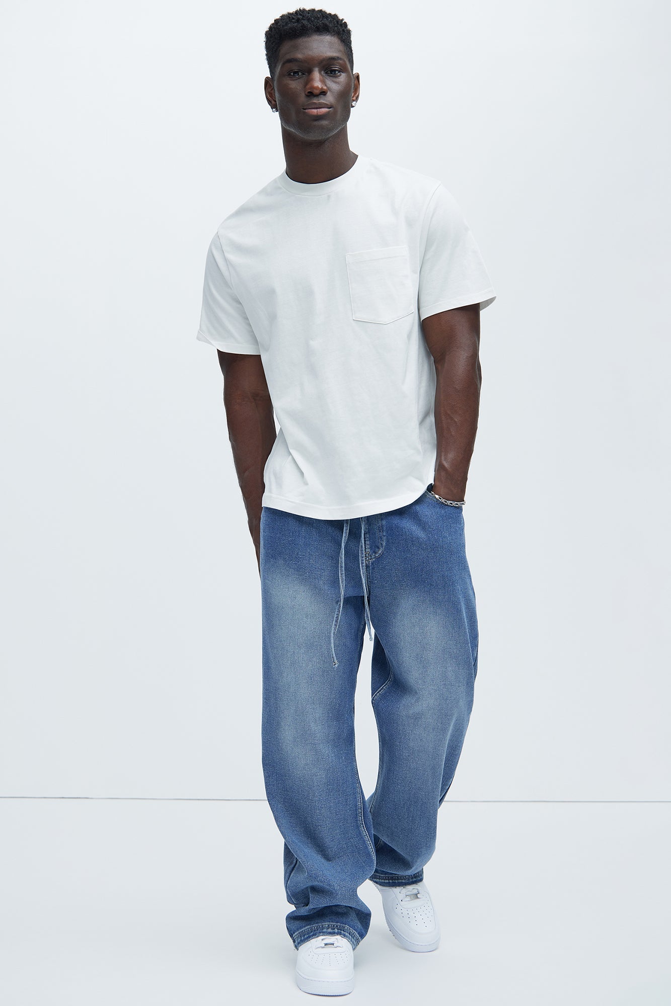 Let's Get It Denim Baggy Jeans - Indigo