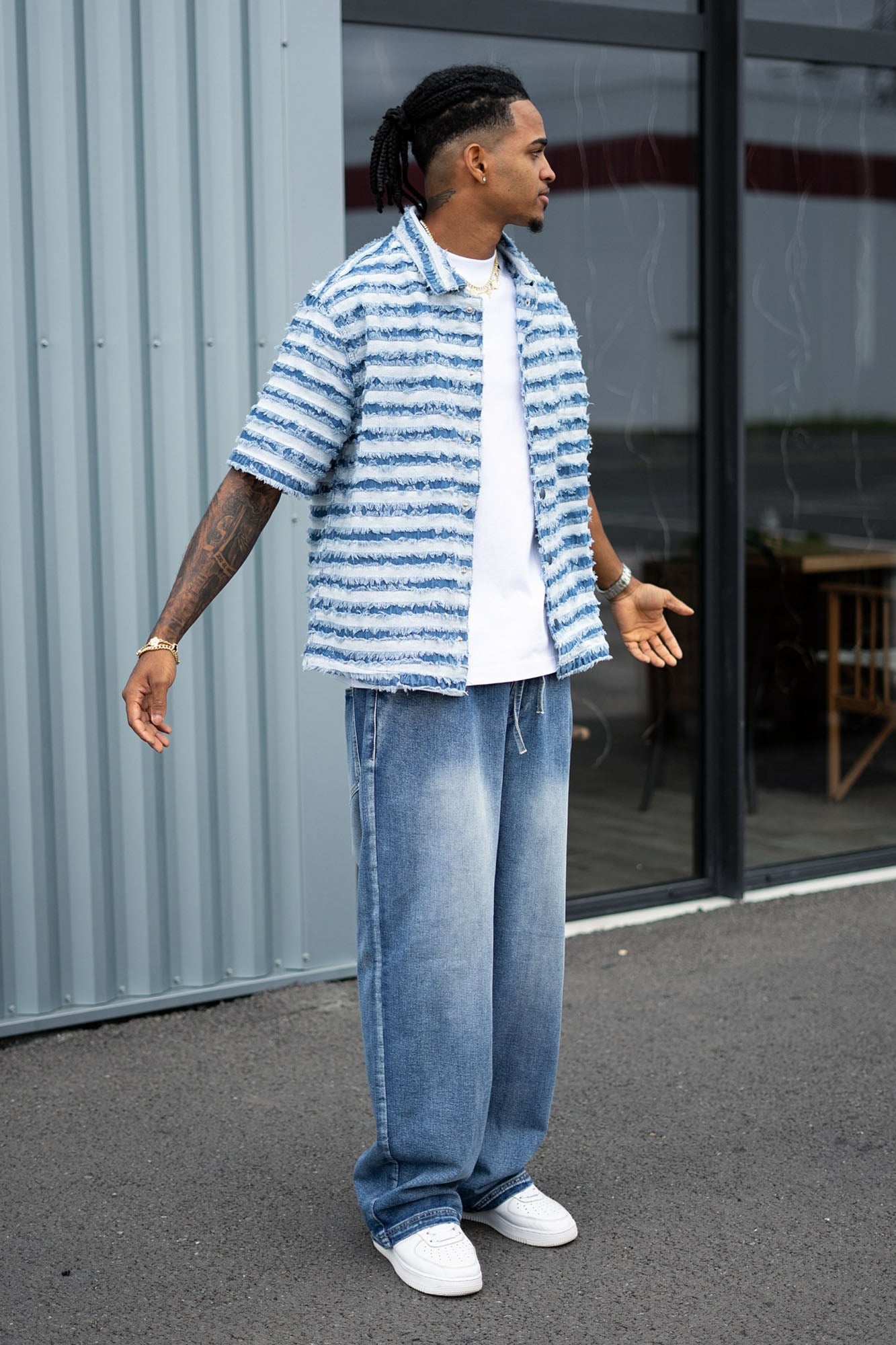 Let's Get It Denim Baggy Jeans - Indigo